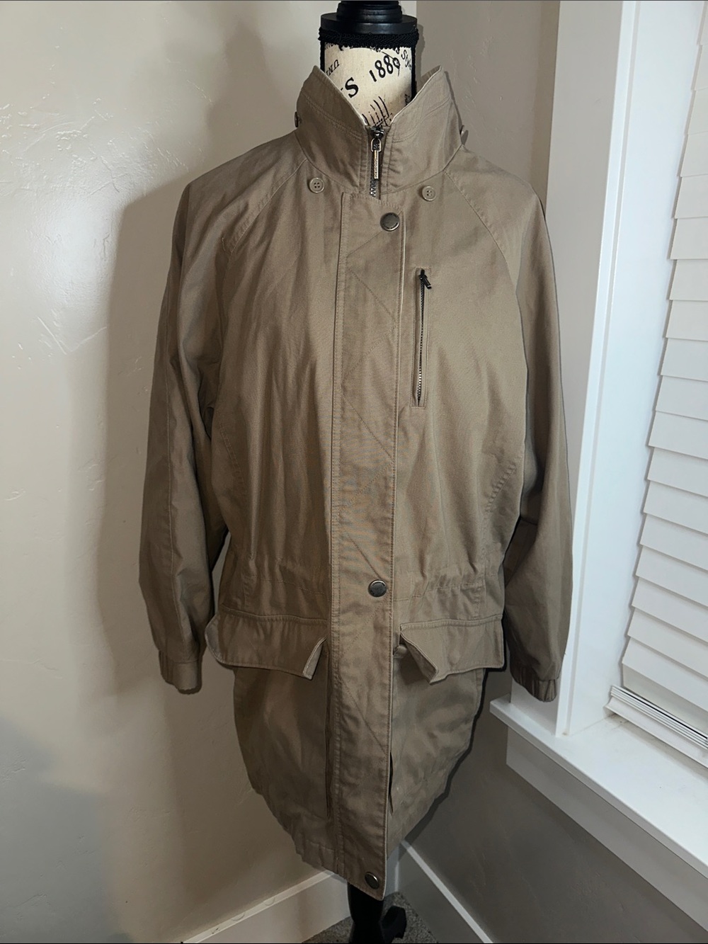 London Fog Special Edition Trench Coat with High Collar